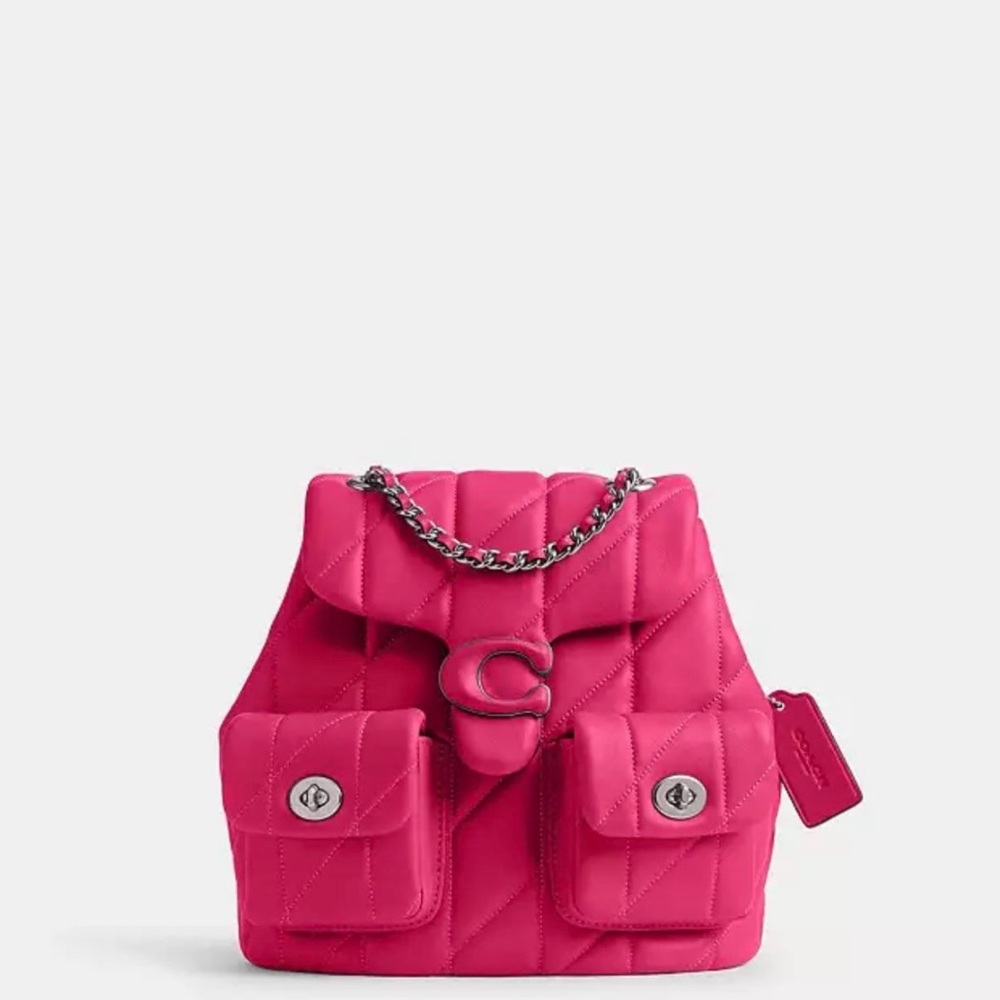 Coach Pink Quilted Tabby Backpack